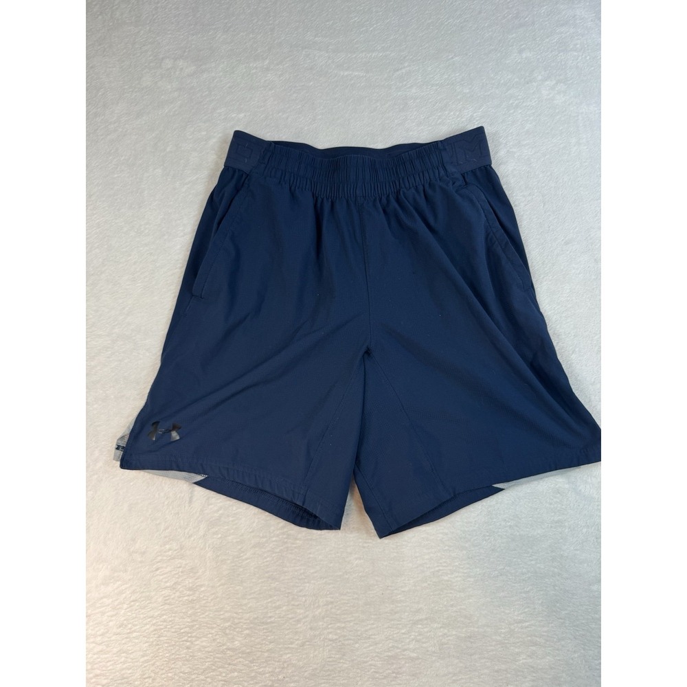 Under Armour Men's Navy Performance Shorts Medium Athletic Sports